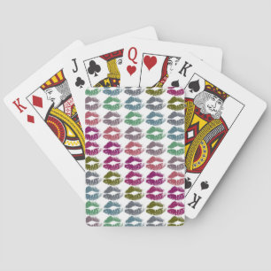 Baraja De Cartas Labios Coloridos Elegantes #34