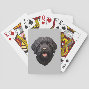 Baraja De Cartas Labradoodle Perro Negro