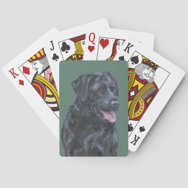 Baraja De Cartas Labrador negro (Reverso)