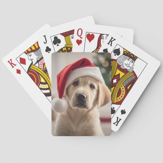 Baraja De Cartas Labrador Recuperador Navidades (Reverso)