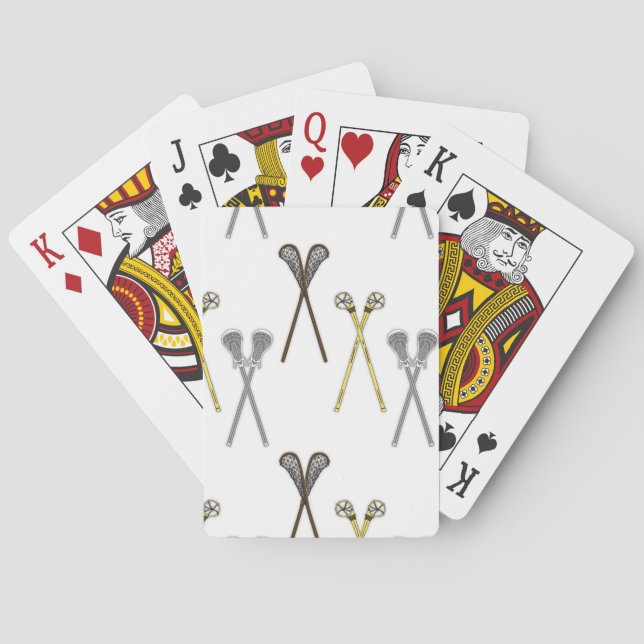 Baraja De Cartas Lacrosse Sticks (Reverso)