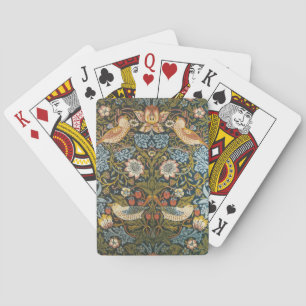 Baraja De Cartas Ladrones de fresa Patrón Antiguo William Morris