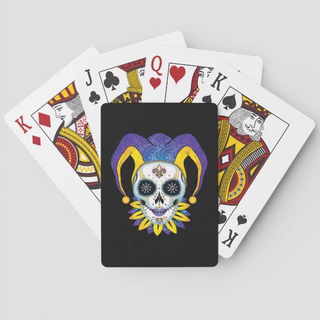 Baraja De Cartas Lady Jester Skull (Reverso)