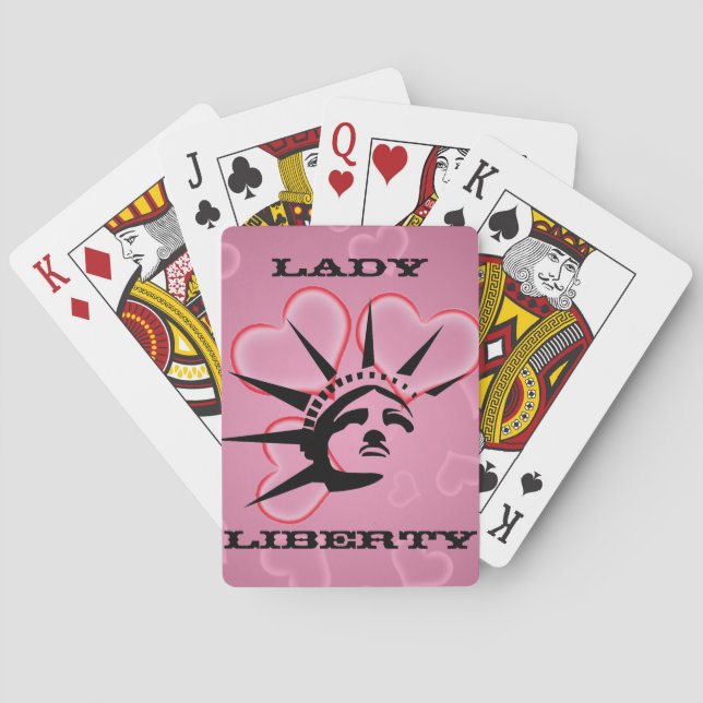 Baraja De Cartas Lady Liberty (Reverso)