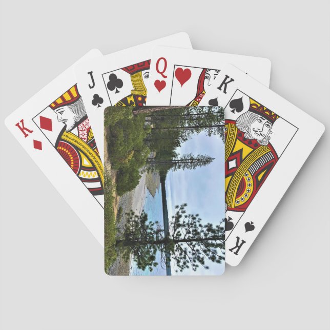 Baraja De Cartas Lago Crescent, Oregón (Reverso)
