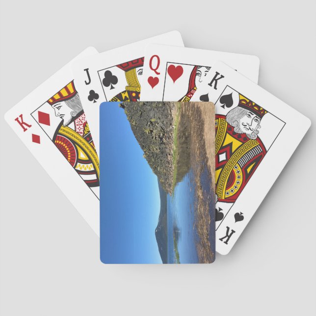 Baraja De Cartas Lago Davis con Roca de Lava, OR (Reverso)