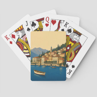 Baraja De Cartas Lago de Como Italia Viajes Vintage Lagos Italianos
