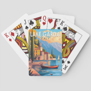 Baraja De Cartas Lago de Garda Italia Viaje de arte