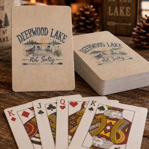 Baraja De Cartas Lago Deerwood Vintage No Salado