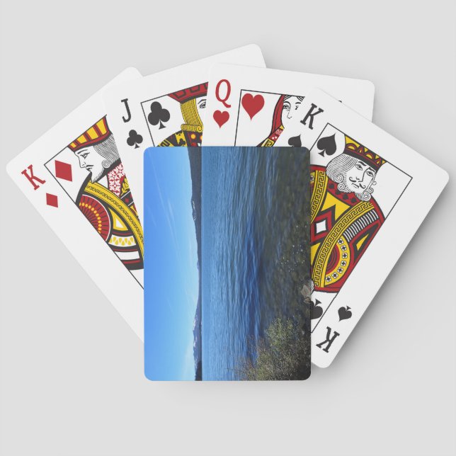 Baraja De Cartas Lago Diamond, Oregón (Reverso)