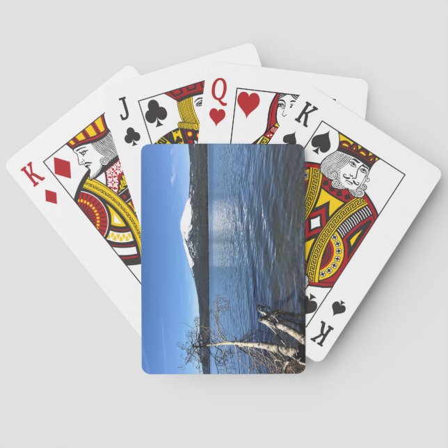 Baraja De Cartas Lago Diamond, Oregon (Reverso)