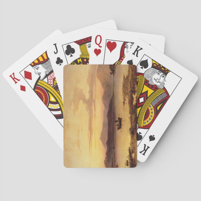 Baraja De Cartas Lago Etive, de Bonawe - tarde, 1875 (aceite en el (Reverso)