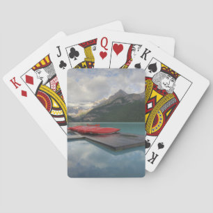 Baraja De Cartas Lago Louise Red Canoes