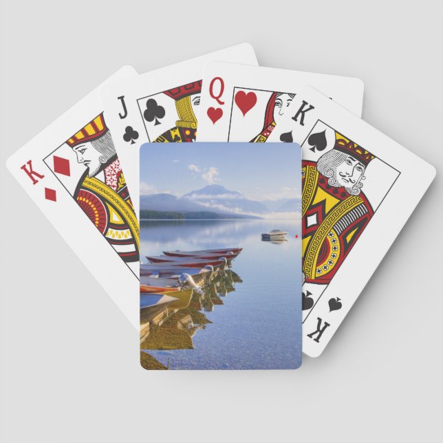 Baraja De Cartas Lago McDonald, Parque Nacional Glacier, Montana, (Reverso)
