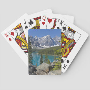 Baraja De Cartas Lago Moraine, Rocosas canadienses, Alberta, Canadá