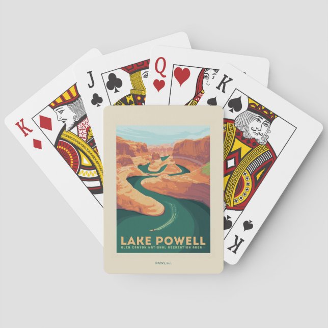 Baraja De Cartas Lago Powell | Arizona y Utah (Reverso)