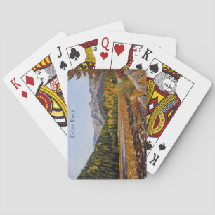 Baraja De Cartas Lago Rocky Mountain en Parque Nacional