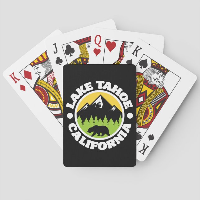 Baraja De Cartas Lago Tahoe, California (Reverso)