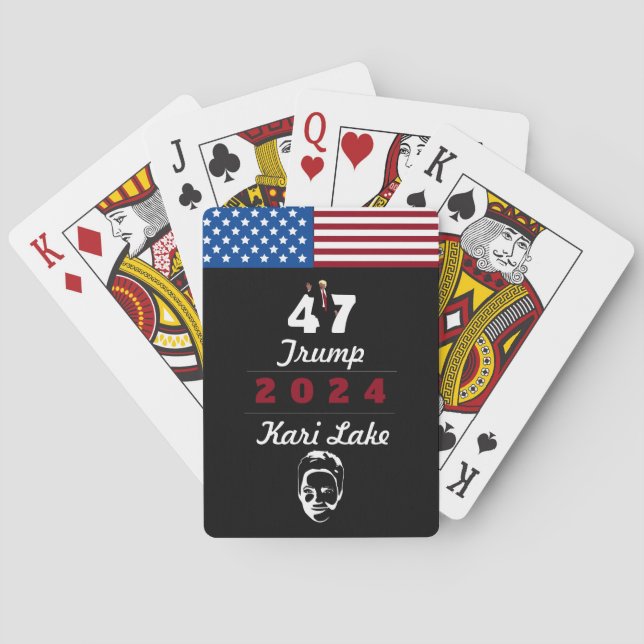 Baraja De Cartas Lago Trump Kari 2024 (Reverso)