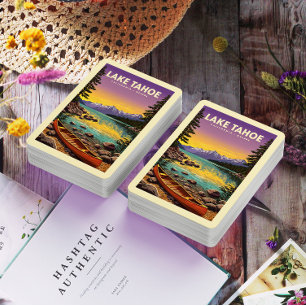 Baraja De Cartas Lago Vintage Tahoe California Nevada