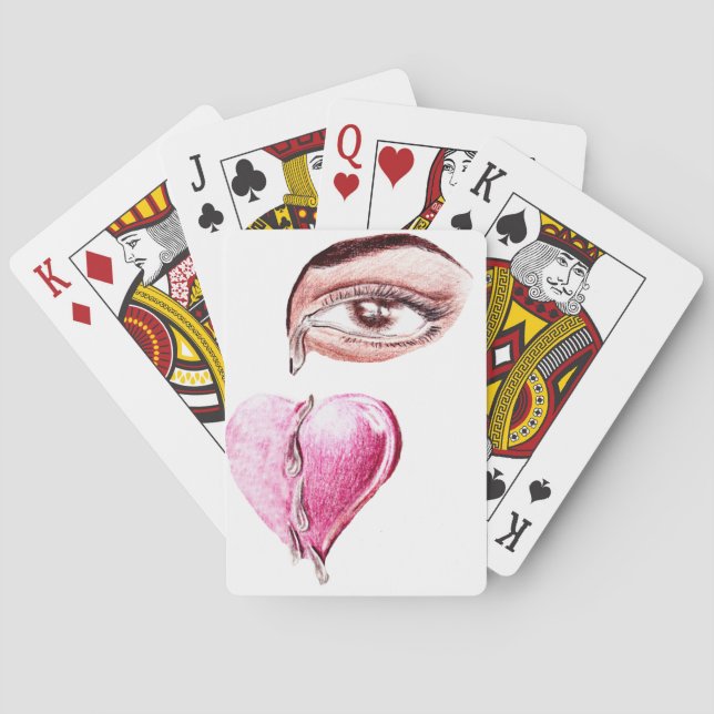 Baraja De Cartas Lágrimas al corazón_ (Reverso)