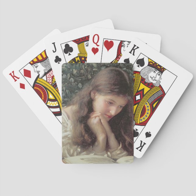 Baraja De Cartas Lágrimas de ralentí (bella mujer llorando) (Reverso)