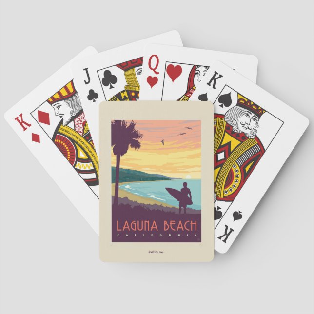 Baraja De Cartas Laguna Beach | Laguna Beach (Reverso)