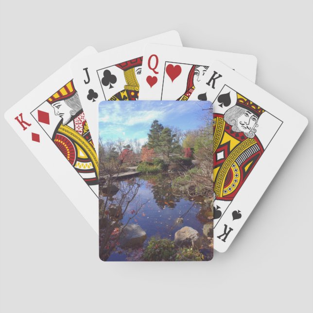 Baraja De Cartas Laguna japonesa por E.A. Schneider (Reverso)