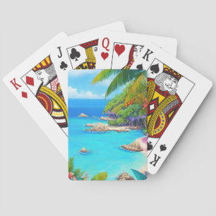 Baraja De Cartas Laguna tropical