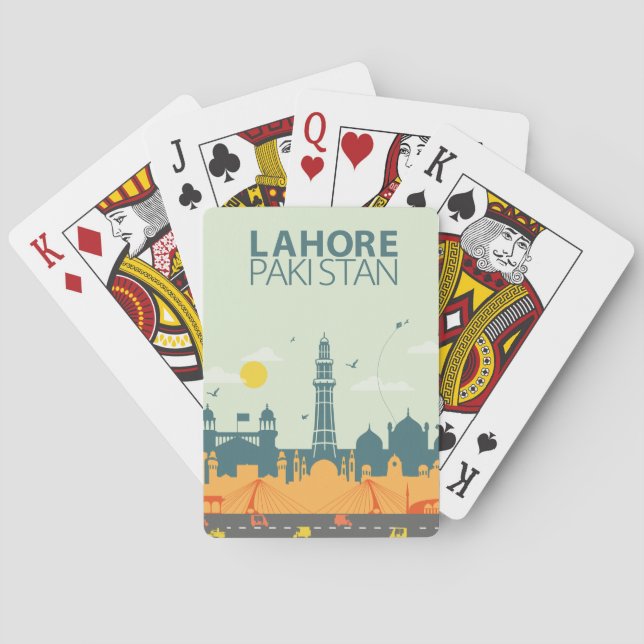 Baraja De Cartas Lahore - Pakistán (Reverso)
