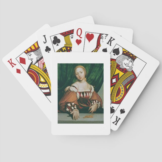 Baraja De Cartas Lais Corinthiaca, 1526 (aceite de leña) (Reverso)
