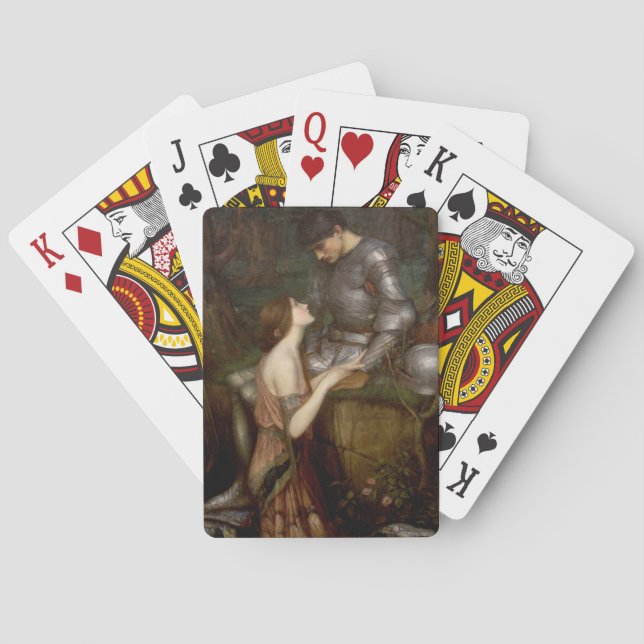 Baraja De Cartas Lamia y el soldado (por John William Waterhouse) (Reverso)