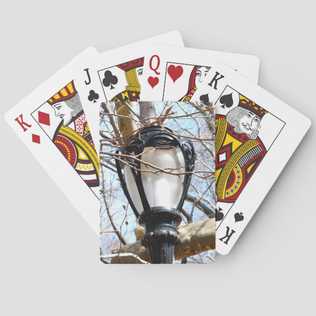 Baraja De Cartas Lamp Post New York Central Park (Reverso)