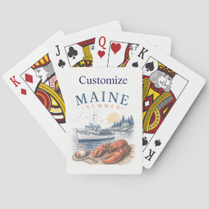 Baraja De Cartas Langosta de Maine Verano Diversión Thunder_Cove