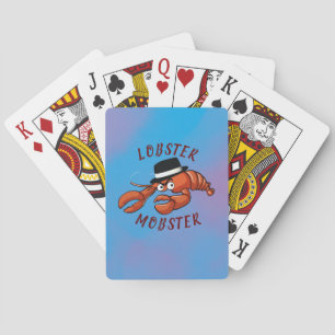 Baraja De Cartas Langosta Mafiosa 🦞 Dibujo Animado Divertido de Gá