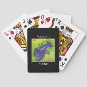 Baraja De Cartas Langosta púrpura poco común Portland Maine