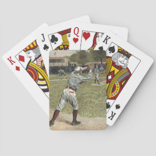 Baraja De Cartas Lanzan jugador de béisbol en segunda base