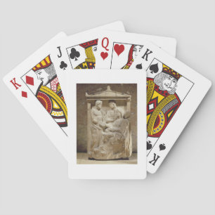 Baraja De Cartas Lápida mortuaria de Phainippos y de Mnesarete que