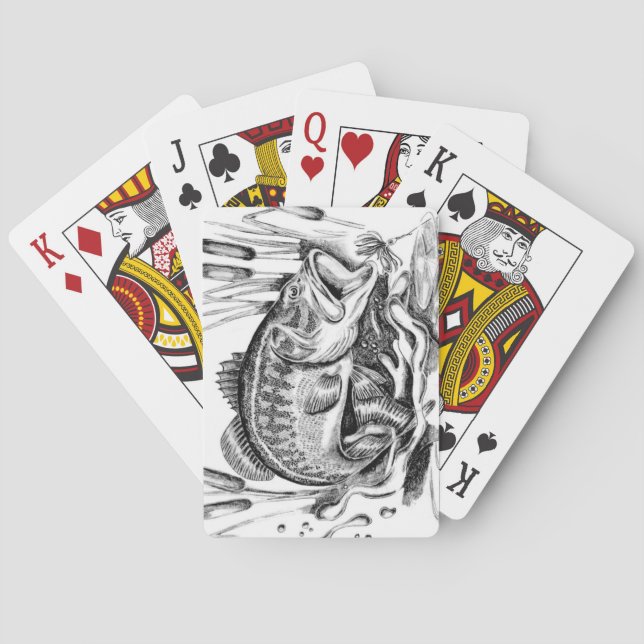 Baraja De Cartas Largemouth Bass (Reverso)