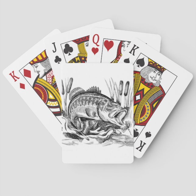 Baraja De Cartas Largemouth Bass (Reverso)