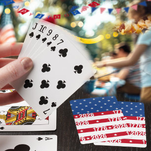 Baraja De Cartas Las 250 estrellas y barras de América 1776 2026 