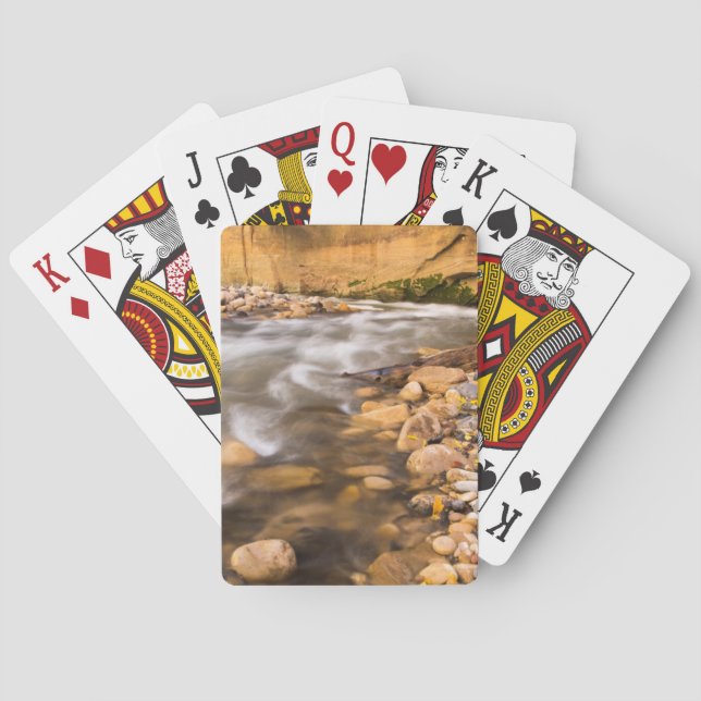 Baraja De Cartas Las Agujas Del Río Virgen El 4 De Otoño (Reverso)