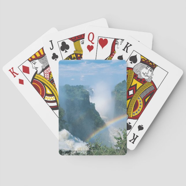 Baraja De Cartas Las cataratas Victoria, Zimbabwe (Reverso)