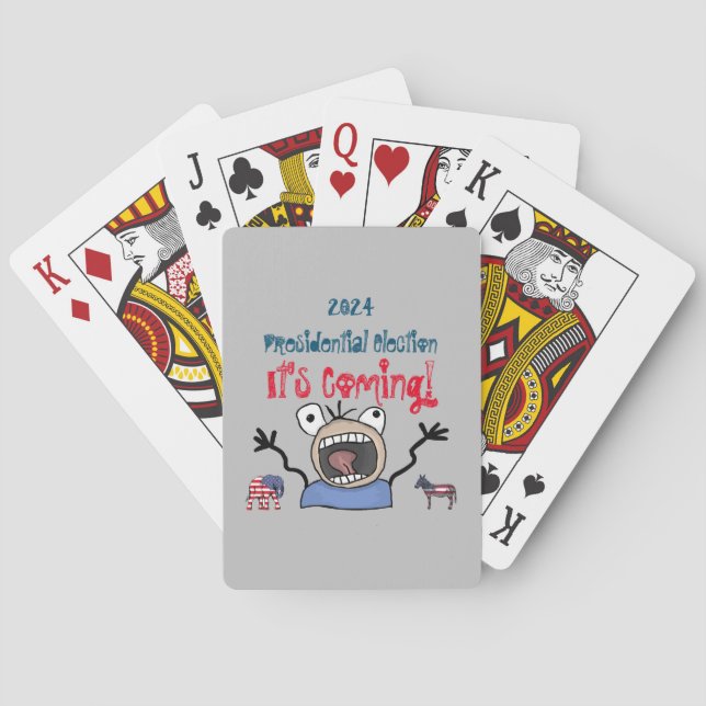 Baraja De Cartas Las elecciones presidenciales de 2024, ¡ya se acer (Reverso)