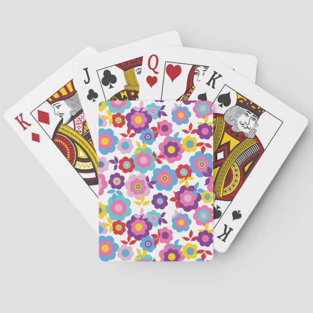 Baraja De Cartas Las flores de primavera de Eilin 2 (Reverso)