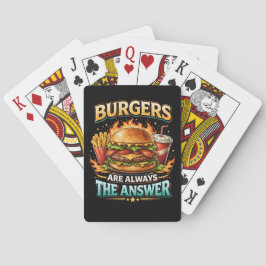 Baraja De Cartas Las Hamburguesas Siempre Son la Respuesta