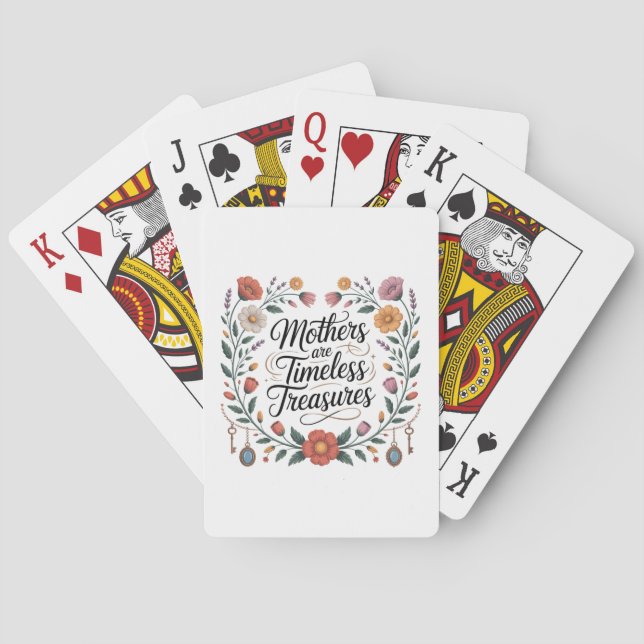 Baraja De Cartas Las madres son tesoros sin tiempo (Reverso)