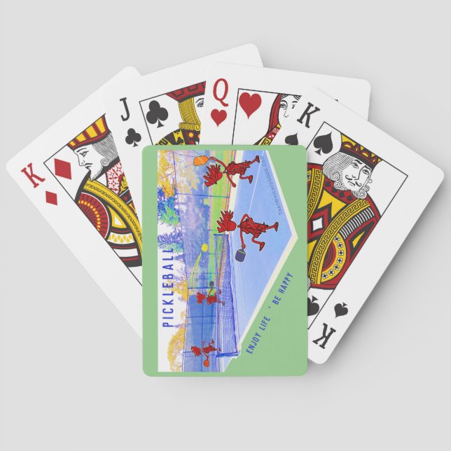 Baraja De Cartas Las pelotas disfrutan de la vida... Tarjetas de re (Reverso)