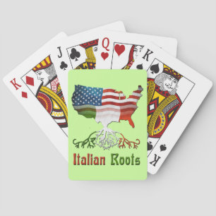 Baraja De Cartas Las raíces italianas de Estados Unidos jugando car