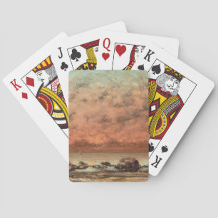 Baraja De Cartas Las rocas del negro en Trouville, 1865 - 66